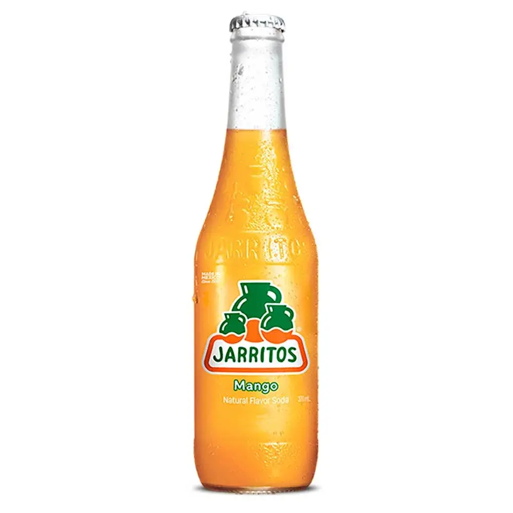 Jarritos de Mango Uno de los refrescos más populares de México. Jarritos utiliza mango de la región de Chiapas y azúcar de caña para producir a partir de la fruta más deliciosa el refresco más delicioso.