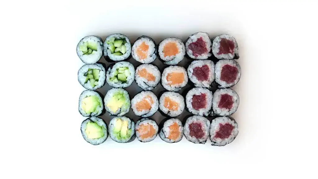 Sushi maki para 2 8 salmón, 8 atún, 4 aguacate, 4 pepino